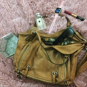 Big Buddha Tan Satchel Bag